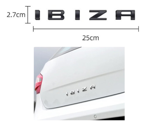 Emblema Cofre Cajuela Insignia Para Ibiza 1 Pieza Foto 2