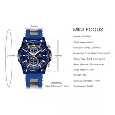 Reloj Cronógrafo De Cuarzo Impermeable Mini Focus