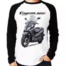 Camiseta Raglan Moto Dafra Citycom S 300i Longa