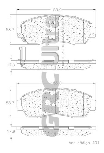 Balatas Delanteras Grcultra Para Honda Odyssey 2017 Foto 2