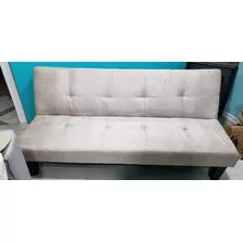 Sillon Cama Con Poco Uso - 3 Cuerpos - Tela Tipo Gamuza.