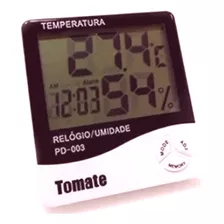 Relógio Digital Termo Higrômetro Temperatura Umidade
