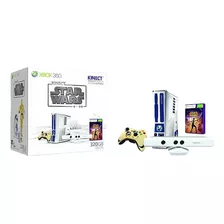 Console Xbox 360 Slim Star Wars Edition 320gb - Controle Dourado Original - Kinect Branco Original - Com Caixa Original