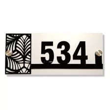 Placa Numeros De Casa 13x30cm Hasta 4 Numeros. Modelo D1