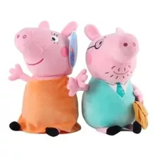 Papai Pig E Mamãe Pig Pelúcias Peppa Pig 20cm P/entrega