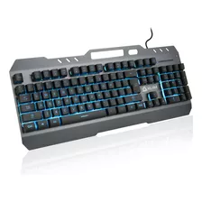 Klim Teclado Lightning Para Juegos, Semimecánico, Led De 7