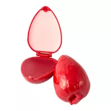 Brilho Labial Aroma Moranguinho Retrô Teen Safira Cosméticos Acabamento Brilhante Cor Vermelho