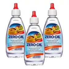 Kit 3 Adoçantes Líquido Sacarina Zero Cal Frasco 100ml