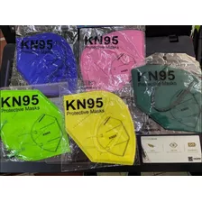 20 Pzas Cubrebocas Kn95,varios Colores A Elegir