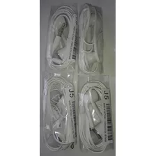 Auricular Genérico J5 P/celular Manos Libres Blanco Silicona