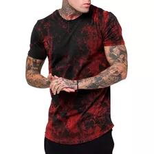 Camiseta Camisa Masculina Long Line Oversized Top Vulcano