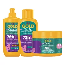 Kit Cachos Definição Prolongada Niely Gold Shampoo Cremes