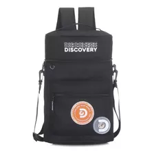 Bolso Discovery Matero Mochila Liviana Matera Porta Termo Color Negro