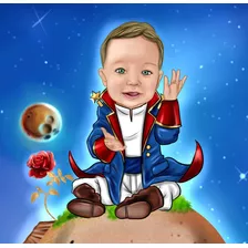 Caricatura Digital Infantil Para Aniversários Promoção