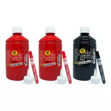 Kit 03 Tintas P/ Marcador De Quadro Branco 500ml + Brinde