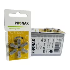 Bateria Phonak P10 / Pr70 Aparelho Auditivo(60 Pilhas) 