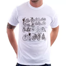 Camiseta Bicicletas Antigas Camisa Masculina