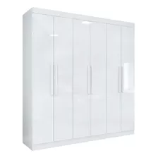 Guarda-roupa Casal Easy Slim 6 Portas Branco