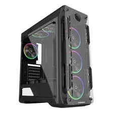 Gabinete Pc Gamer Argb Gamemax Optical Black 4 Fan