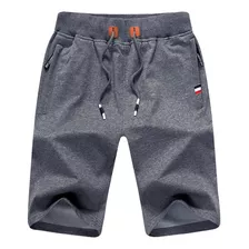 Bermuda Deportiva Short Casual Playa De Algodón Para Hombre