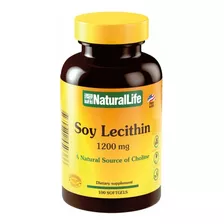 Soy Lecithin Lecitina De Soja Natural Life 1200mg X 100 Cap