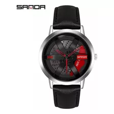 Reloj Pulsera Deportivo Impermeable Diseño Rin De Neumático