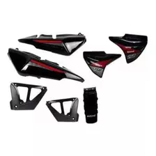 Kit De 7 Plasticos Motomel Cg 150 S2 Rojo Original Tubular