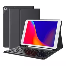 Carcasa Funda + Teclado Para iPad Tablet Linkon 10.2 Y 10.9 Color 10.2 Black