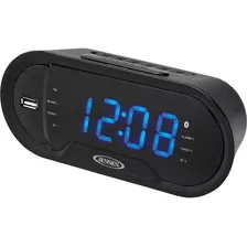 Jensen Jcr-298 Jcr-298 Radio Reloj Despertador Dual Con Blue