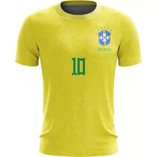 Camiseta Camisa Brasil Pais Seleção Neymar Jr Envio Hoje 01