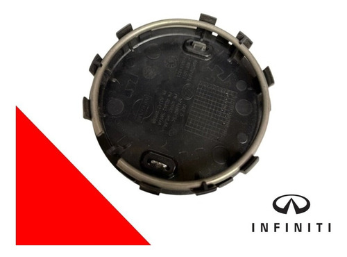 Par De Centros De Rin Infiniti Qx60 2016-2020 Negro 63 Mm Foto 3