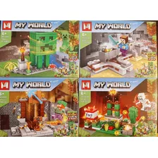 My World Bloques Para Armar Pack X 4 Sets Mg550 325pz