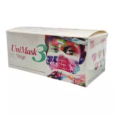 Cubrebocas Plisado 3 Capas Unimask3 Blanco