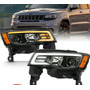 Juego De Faros Tipo Halgeno Negro Jeep Grand Cherokee 05-07