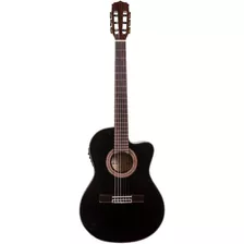 Guitarra Electroacustica Nylon Arce Aria A-48c Bk Eq Fishman