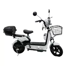 Bicicleta Eletrica Com Pedal Scooter Com Bau Moto S/ Cnh
