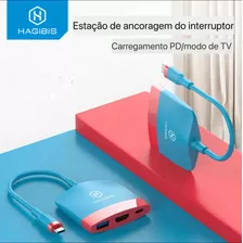 Mini Dock Conversor Video Hdmi 4k + Usb 3.0 Nintendo Switch