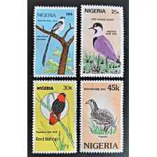 Nigeria Aves, Serie Sc 462-465 Raros Año 1984 Nueva L18772