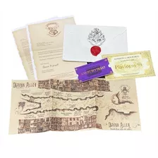 Carta Hogwarts Harry Potter Boleto Ticket Mapa Callejon