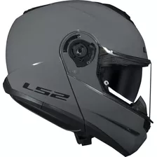 Capacete Ls2 Strobe 2 Ff908 Cinza Robocop Escamoteável Moto