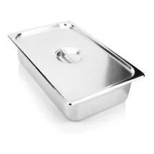 Deposito Gastronomico Acero Inox 1/1 10cm Con Tapa(32.5x53)