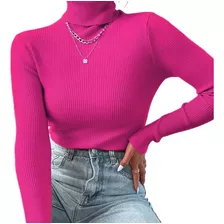 Blusinha Feminina Inverno Gola Alta Cacharrel Segunda Pele