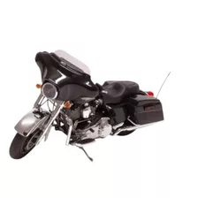 Harley Davidson Flhx Street Glide Black Miniatura 1/12