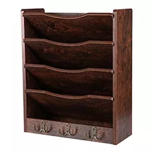 Organizador De Escritorio De Madera 5 Niveles.hongsh