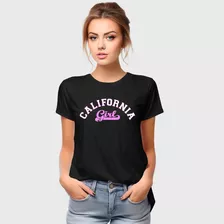 Camiseta Estampada Feminina Califórnia Girls Premium Algodão