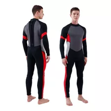 Roupa De Mergulho Térmica Masculina Com Zíper Nas Costas