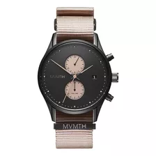 Reloj Mvmt Caballero Color Negro D-mv01-blbr - S007