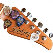 Pack 100 Uñetas Soloking -0,96mm- Para Guitarra Bajo Ukelele