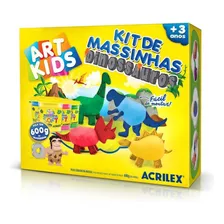Massa Para Modelar Criativa - Art Kids Dinossauro Familia -