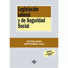 Legislación Laboral Y De Seguridad Social, De Editorial Tecnos. Editorial Tecnos, Tapa Blanda En Español, 9999